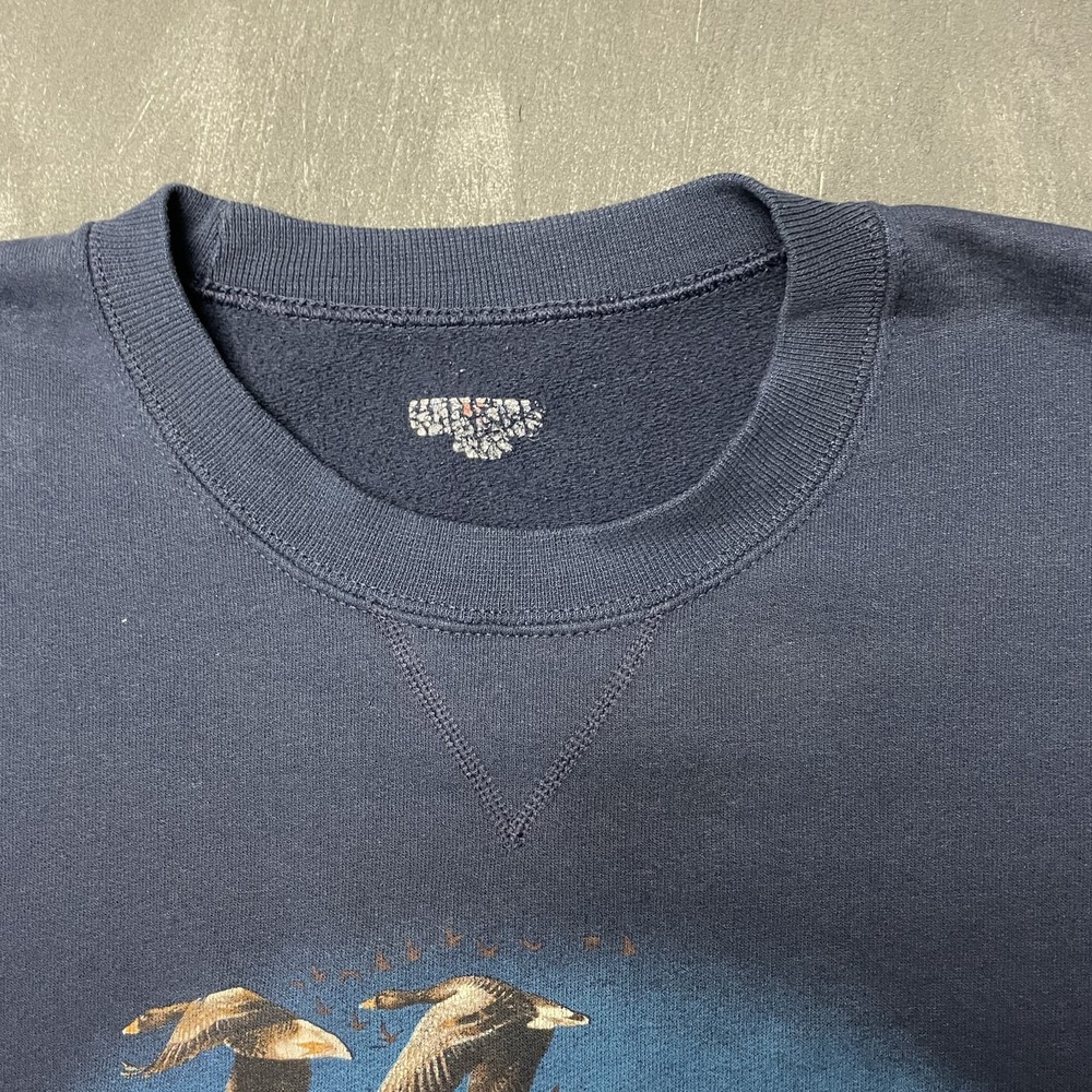 Vintage Deer Valley sweatshirt mens XXL Blue 2000s y2k geese - Picture 5 of 10